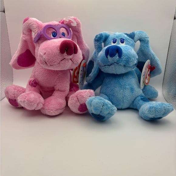 Magenta and blue ty beanie babies - Picture 1 of 3